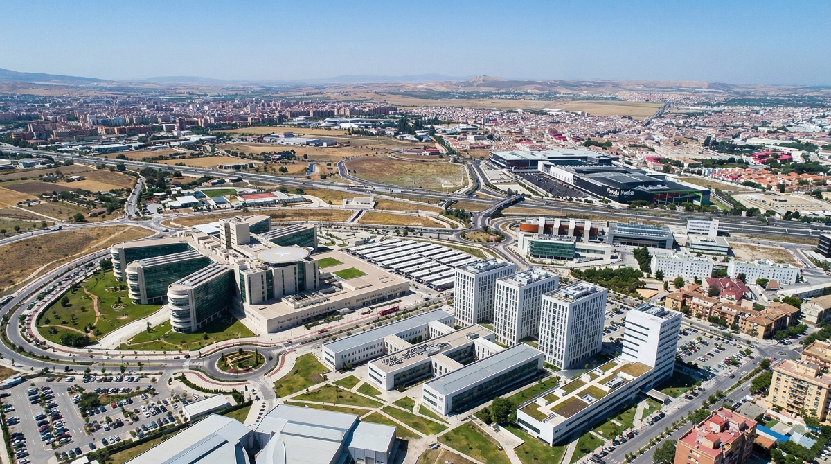 Vista aérea Parque Tecnológico de Ciencias de la Salud (PTS)